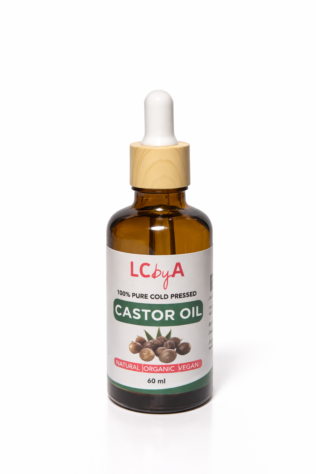 LCbyA 100% Pure Cold-Pressed Castor Oil-60ml