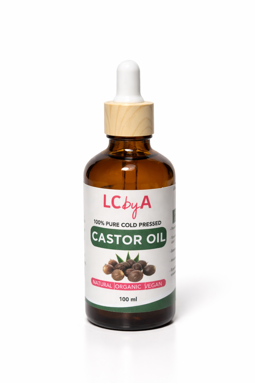 LCbyA 100% Pure Cold-Pressed Castor Oil –100ml